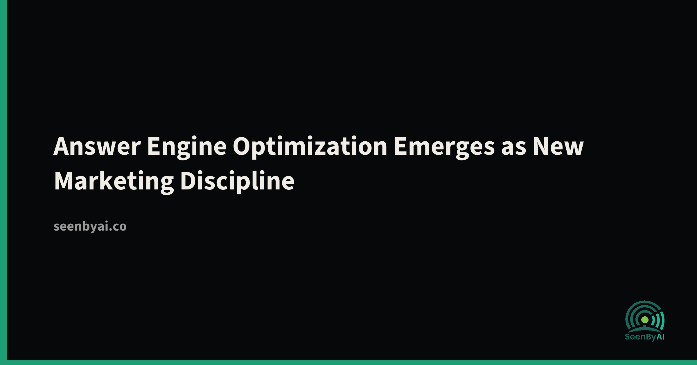 Answer Engine Optimization Emerges as New Marketing Discipline for B2B Tech